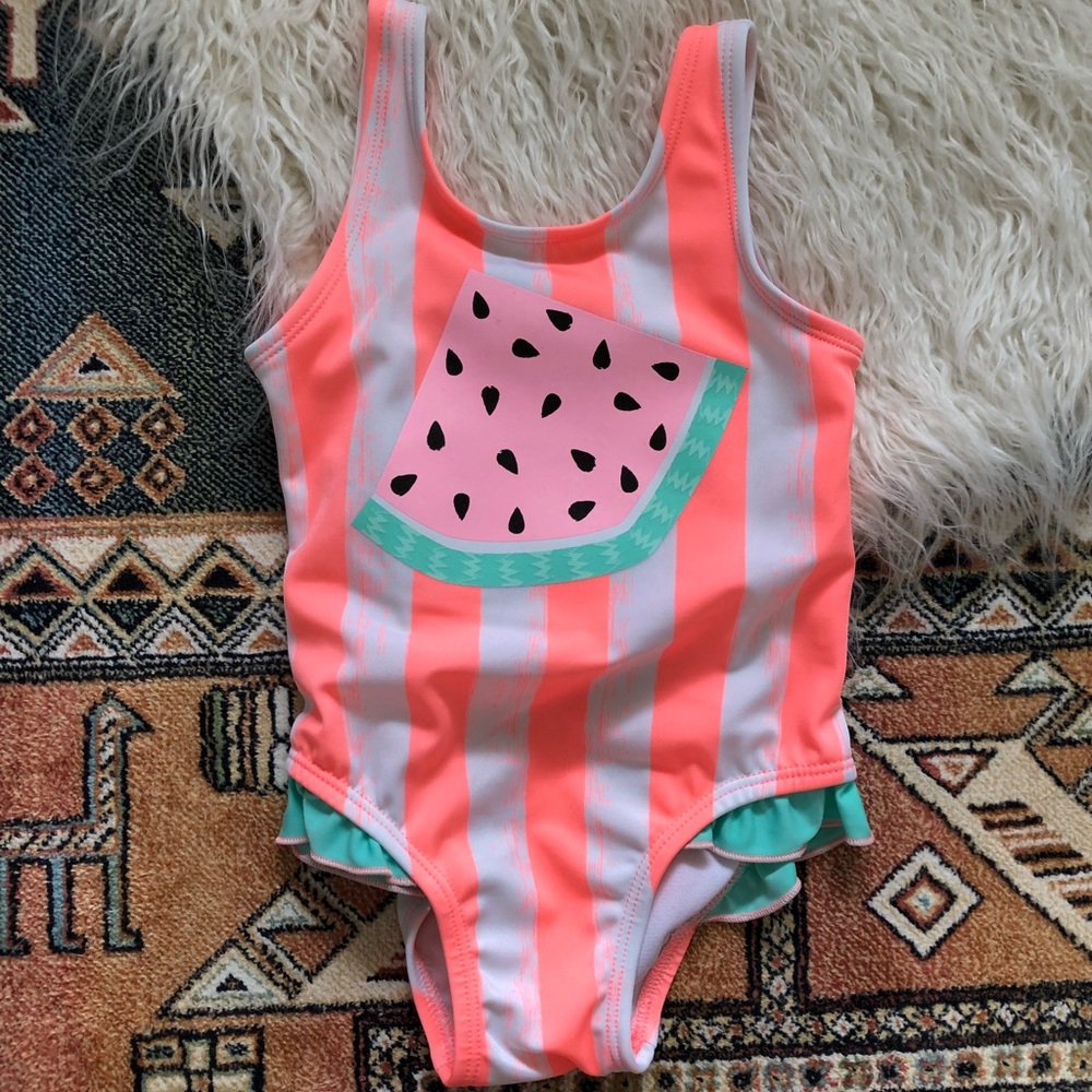 Cat & Jack Watermelon One Piece Bathing Suit